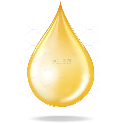 特效系列立体感金色水滴（td）