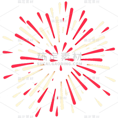 彩色烟花静态贴纸