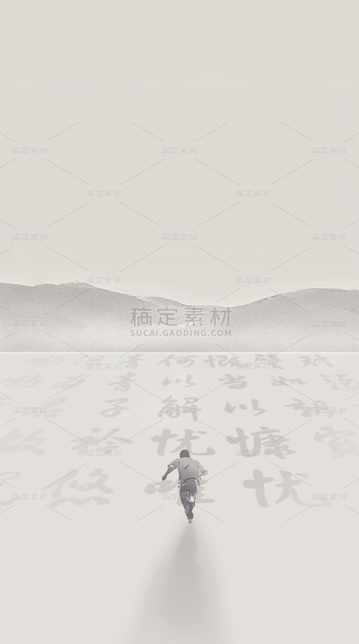 高考通用中国风毛笔书写背景