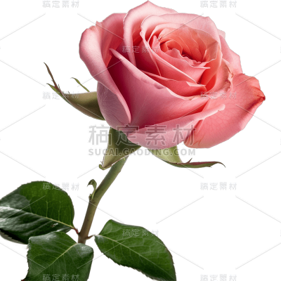 粉色玫瑰花花朵