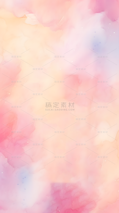 通用简约彩色粉色水彩晕染印染背景