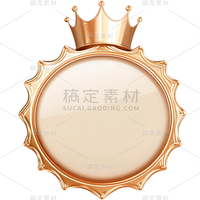 表彰系列轻拟物风徽章+皇冠