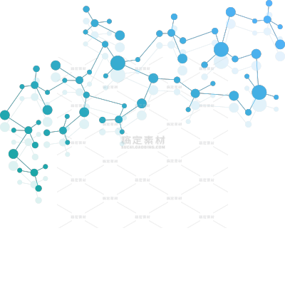 常规通用简约分子结构贴纸