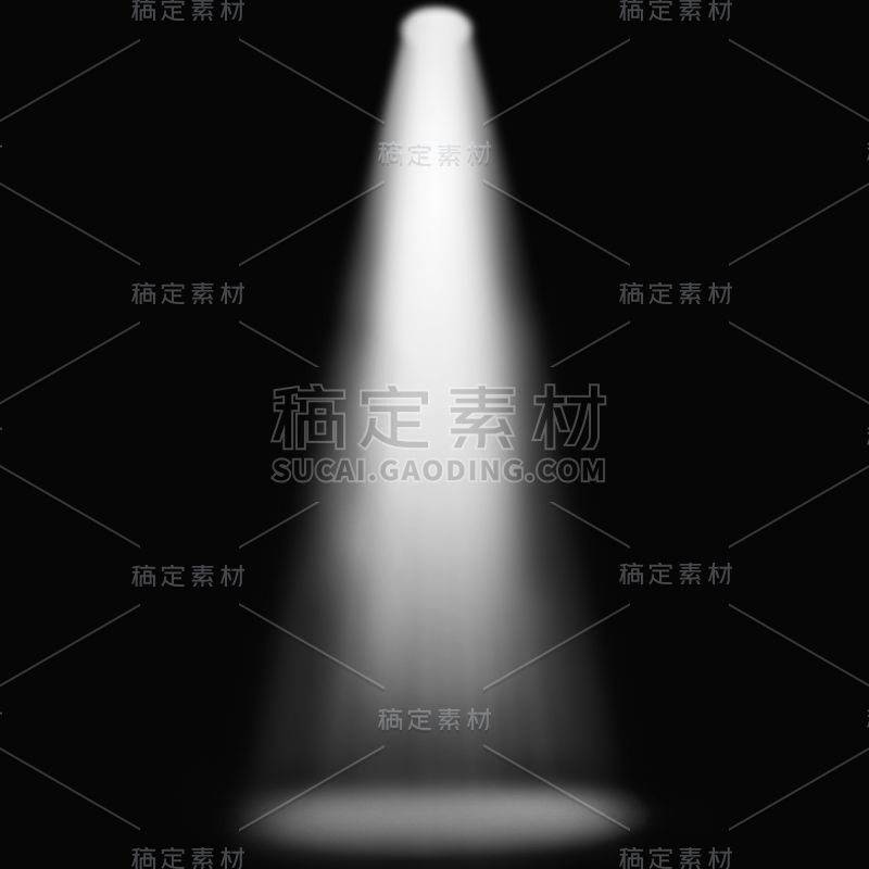 特效通用白色光束投影元素素材