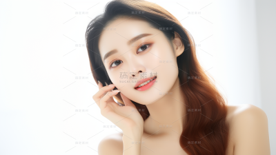 美容护肤模特人像图片