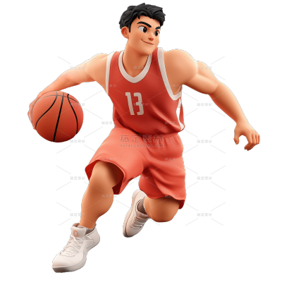 健身系列3D皮克斯男生生运动人物元素
