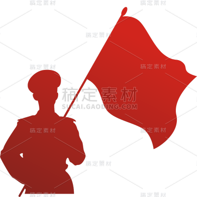 八一建军节人物元素贴纸