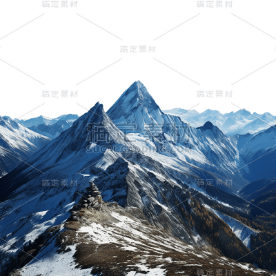 写实风山脉静态贴纸