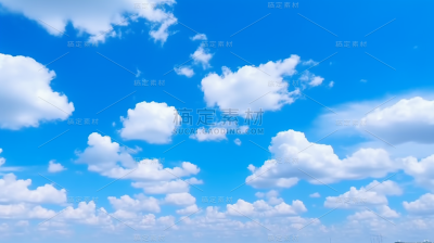 蓝天白云天空风景