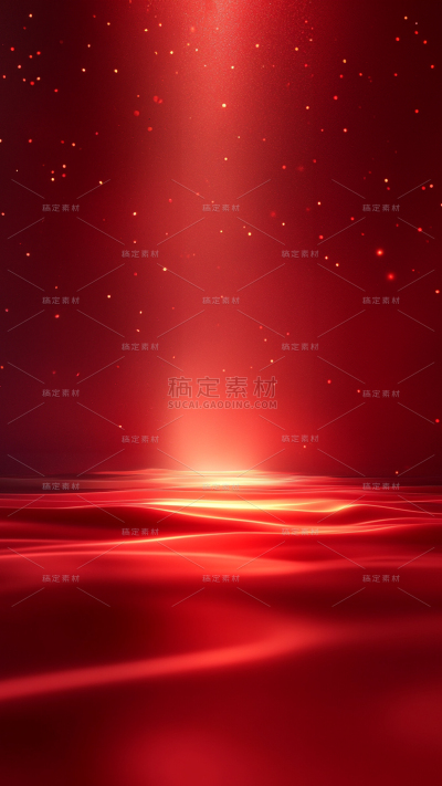 背景系列红金色绸缎光效背景