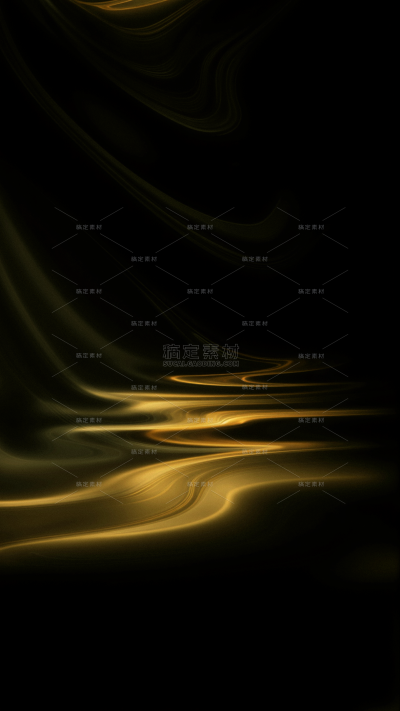 背景系列高级感金色线条波折流淌背景