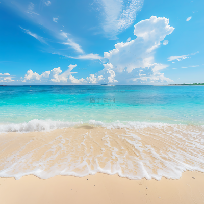 insMind Summer Background Tropical Sand Beach