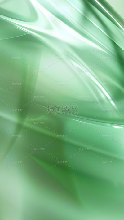 通用简约底纹波浪绿色流体背景素材
