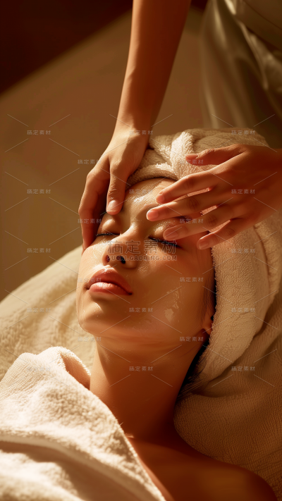 人物系列通用spa精油手法特写图片