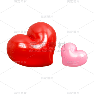 立体3D爱心桃心