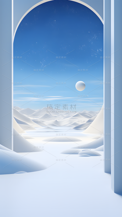 通用电商促销极简风虚拟场景背景图片素材