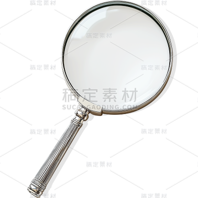 图标系列-通用-写实放大镜贴纸