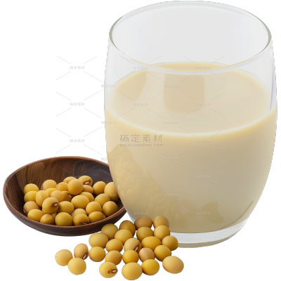饮品系列一杯豆浆黄豆贴纸