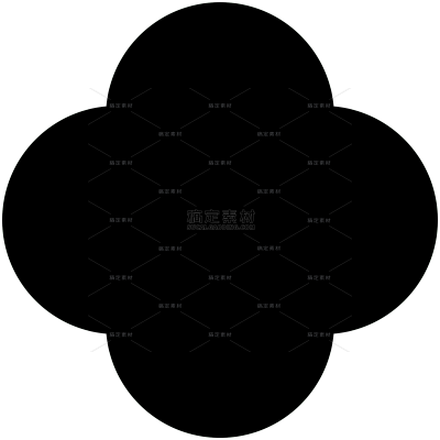 图标系列黑色简约风花瓣花朵图标（td）