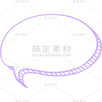 卡通手绘对话框聊天框文本框