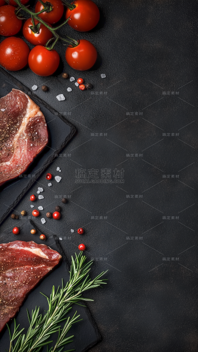 美食拍摄暗色背景图片