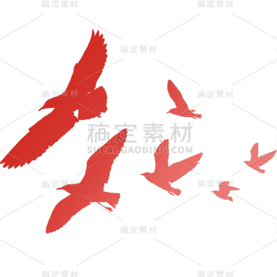 建党节通用简约红色鸽子动物元素