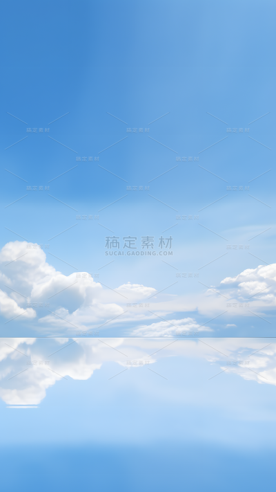 通用天空展台蓝色背景