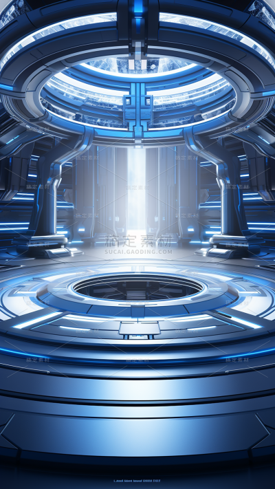 3D立体三维空间科技背景