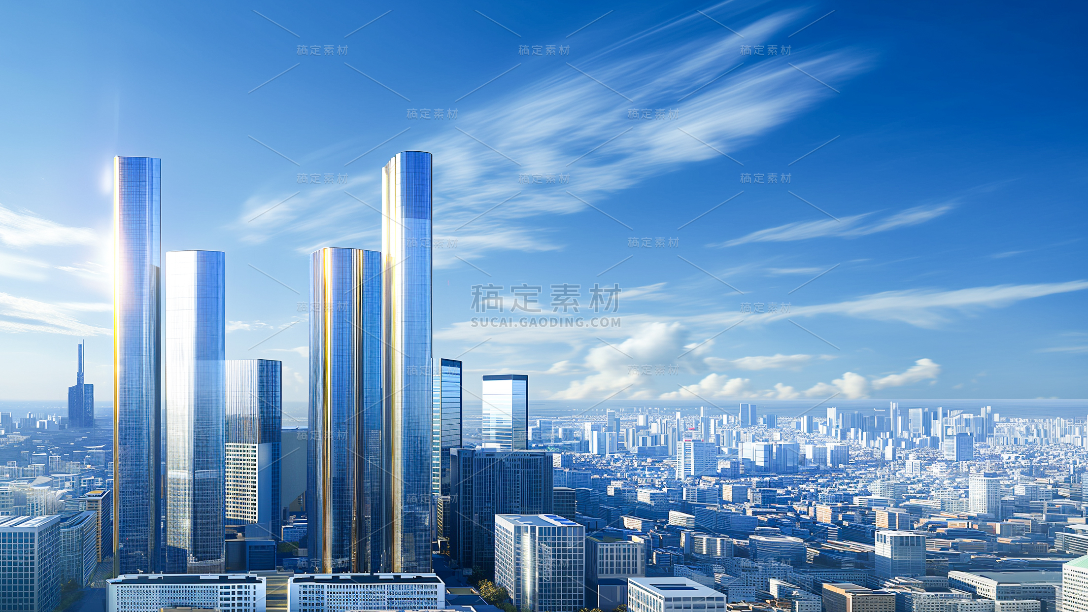 建筑系列通用城市地标建筑远景图片