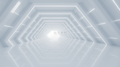 背景系列科技感白色几何空间背景（td）