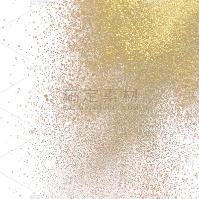 装饰通用实景边角金粉元素素材