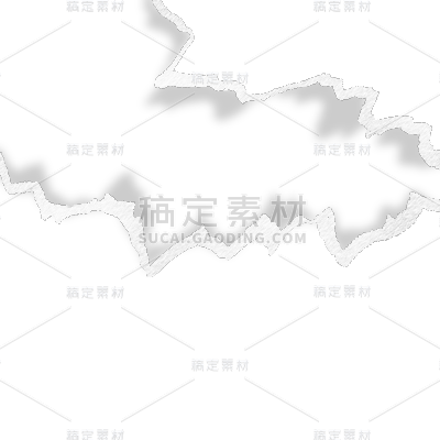特效白色撕纸边缘元素素材