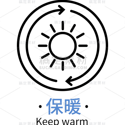 服饰功能icon图标图形贴纸元素	