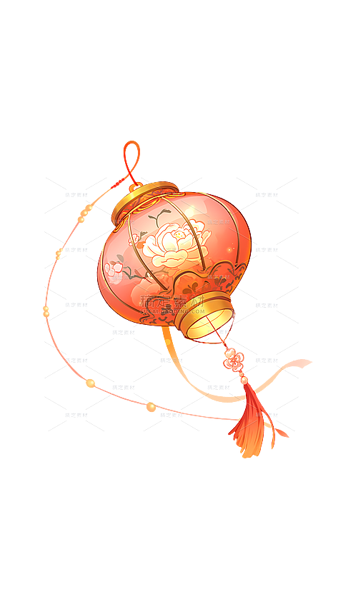 中国风系列插画风灯笼元素