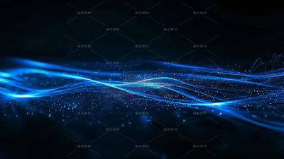 特效通用科技感蓝色粒子光效背景场景图片素材