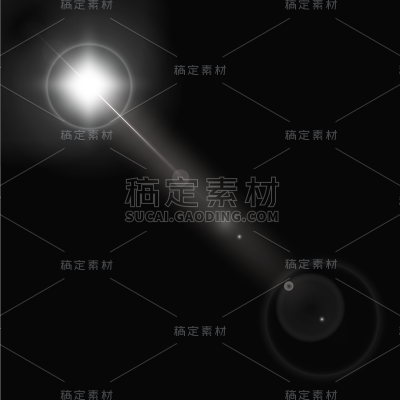 特效通用白色灯光光晕元素素材