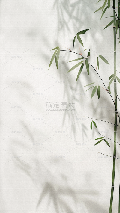 中国风通用古风绿植元素背景绿色竹子图片素材