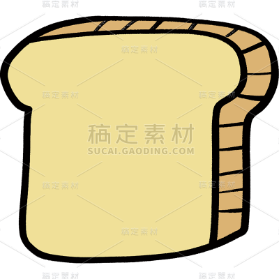 小红书餐饮美食可爱风吐司三明治早餐小元素贴纸