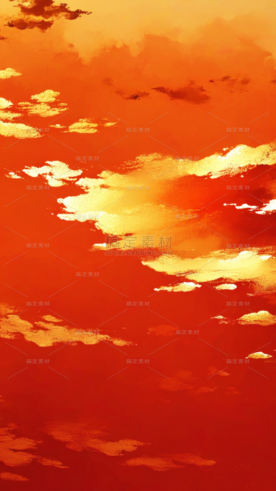 背景系列抽象感红金色鎏金背景
