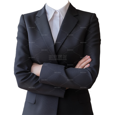 服饰系列实景感女士上半身西装