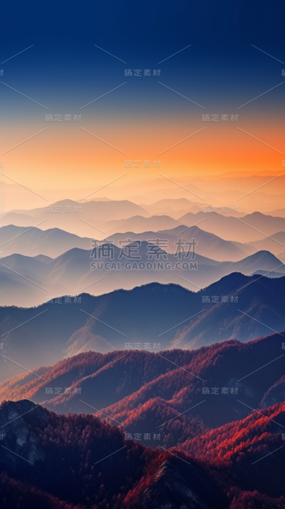 山脉山峰风景景观