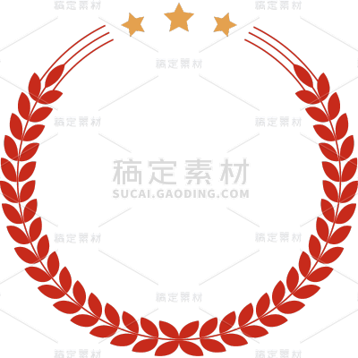 五一劳动节通用装饰插画麦穗物品元素素材