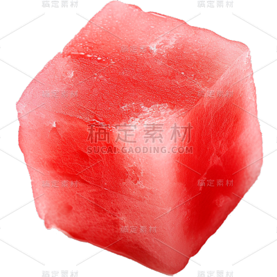 夏季果蔬通用实景西瓜切块元素素材