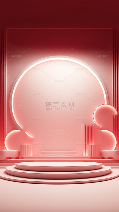 3D立体三维空间空色背景
