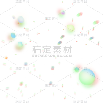 彩色光斑光效免抠元素