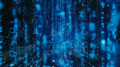 背景通用蓝色科技感代码背景场景图片素材