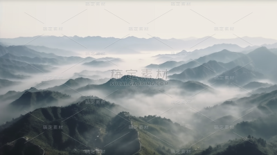 山峰山脉山林山顶自然风景