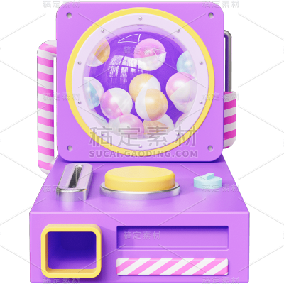 促销通用抽奖机3D抽奖机元素素材