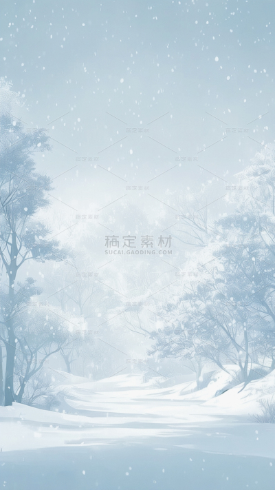 风光通用雪景场景图片素材