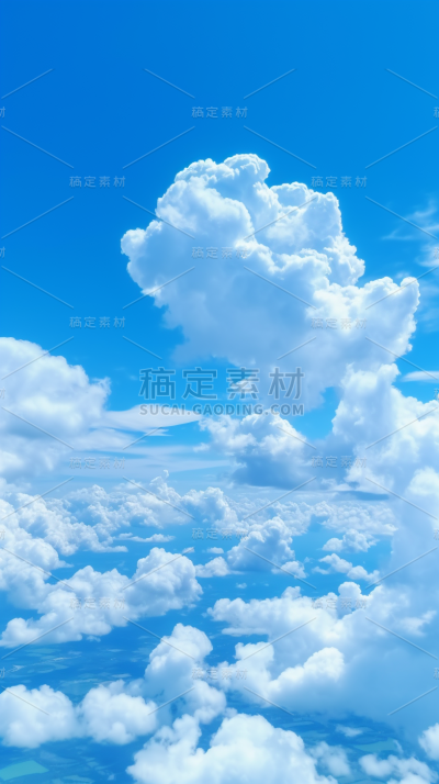 蓝天白云天空风景